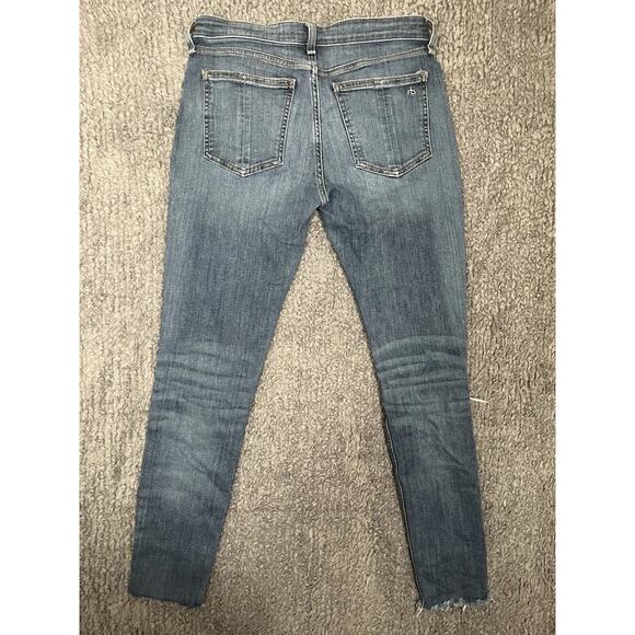 Rag & Bone Cate Low Rise Rip Knee Skinny Jeans - 28 Water Street Wash - Picture 3 of 3